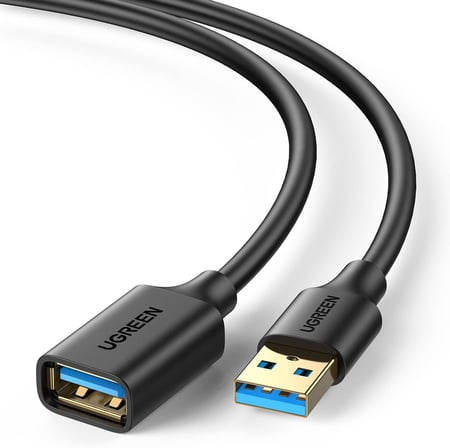 USB 3.0 uzatma kablosu Uzatma kablosu USB 3.0 Kart okuyucu, klavye, USB bellek, harici sabit disk, USB hub, yazıcı, tarayıcı, kamera için A erkek - A dişi. (1m)
