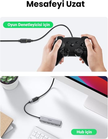 USB 3.0 uzatma kablosu Uzatma kablosu USB 3.0 Kart okuyucu, klavye, USB bellek, harici sabit disk, USB hub, yazıcı, tarayıcı, kamera için A erkek - A dişi. (1m)