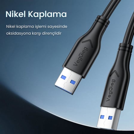 USB-A Male to Male Uzatma USB 3.0 Kablo 1.5 Metre