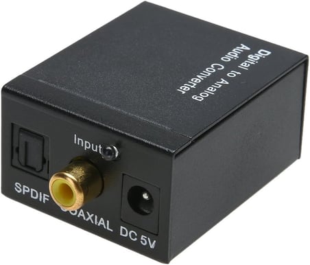 5057 Dijital To Analog Optik Ses Tos Çevirici Dönüştürücü Adaptör, 3.5mm
