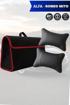 alfa romeo mito İçin koltuk yastığı Siyah renk Bagaj çantası Lüks model