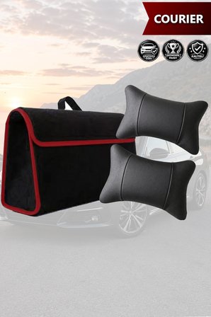 courier İçin Bagaj çantası koltuk yastığı Siyah renk Lüks model