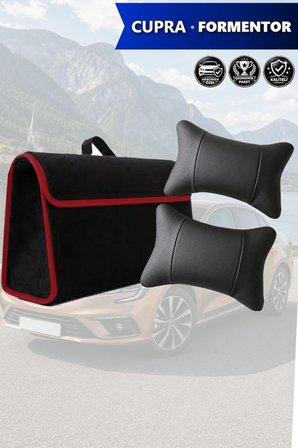 cupra formentor İçin Bagaj çantası Siyah renk koltuk yastığı Lüks model