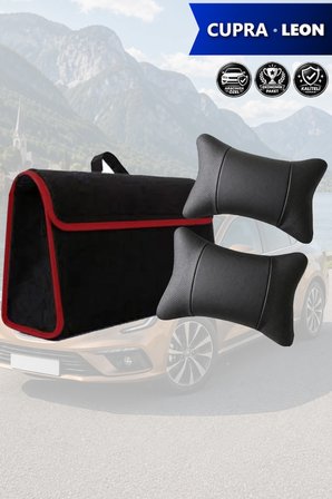 cupra leon İçin koltuk yastığı Siyah renk Bagaj çantası Lüks model