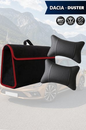 dacia duster İçin koltuk yastığı Siyah renk Bagaj çantası Lüks model