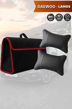 daewoo lanos İçin Bagaj çantası Siyah renk koltuk yastığı Lüks model