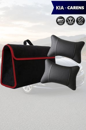 kia carens İçin Siyah renk Bagaj çantası koltuk yastığı Lüks model