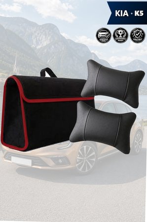 kia k5 İçin Bagaj çantası Siyah renk koltuk yastığı Lüks model