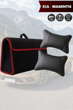 kia magentis İçin Siyah renk koltuk yastığı Bagaj çantası Lüks model