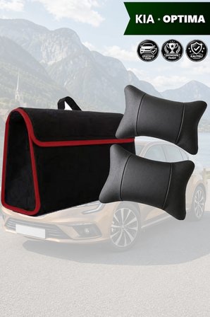 kia optima İçin Siyah renk koltuk yastığı Bagaj çantası Lüks model