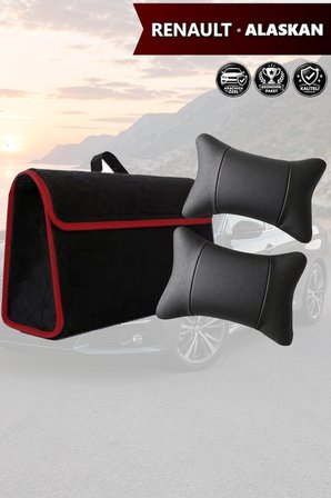 renault alaskan İçin koltuk yastığı Bagaj çantası Siyah renk Lüks model