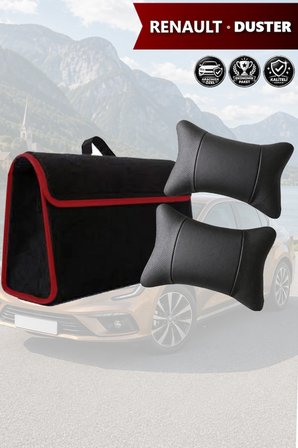renault duster İçin Bagaj çantası Siyah renk koltuk yastığı Lüks model