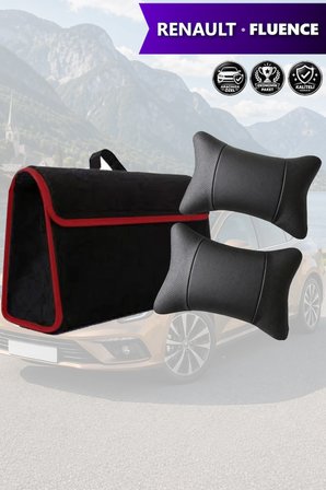 renault fluence İçin Bagaj çantası Siyah renk koltuk yastığı Lüks model