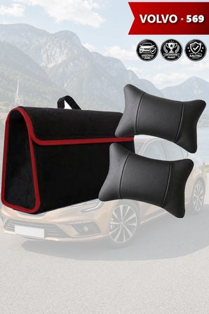 volvo 569 İçin Bagaj çantası koltuk yastığı Siyah renk Lüks model