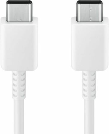EP-DX310 USB Type-C - USB Type-C kablo, veri kablosu, şarj kablosu, 1,8 m, 3 A, beyaz