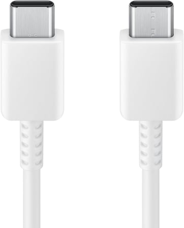 EP-DX310 USB Type-C - USB Type-C kablo, veri kablosu, şarj kablosu, 1,8 m, 3 A, beyaz