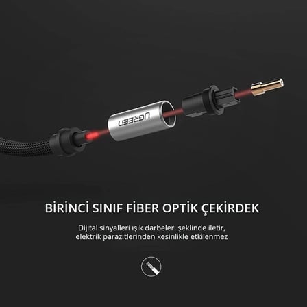 5.1 Dijital Toslink Optik Ses Kablosu 1.5 Metre