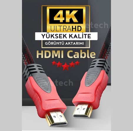 1.5 Metre HDMI Kablo Örgü Sargılı Dayanıklı Full HD Televizyon/Monitör/TV Hdmi Kablosu/Uydu Alıcısı Uyumlu hdmi kablosu