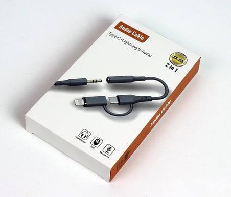 Ga78 2in1 Aux Dönüştürücü Silikon Ses Kablosu Type-C ve Lighting Kulaklık Ses Aktarımı iPhone ile Uyumlu (2in1 Aux Dönüştürücü)