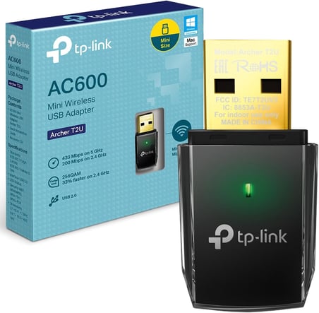 Archer T2U, 600Mbps Kablosuz Dual Band USB Adaptör