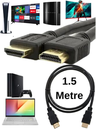 Hdmı Kablo 1.5 Metre 4K HDMI Kablo | PS3 PS4 PS5 TV Laptop PC Uyumlu