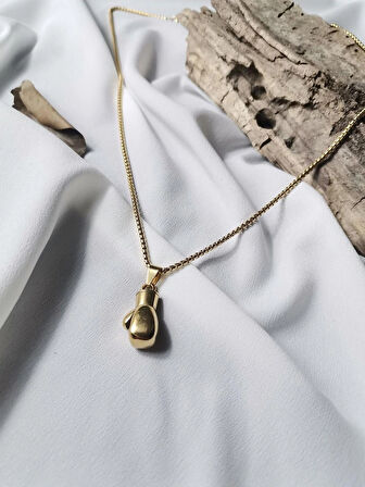 Luna Jewelry Erkek 316L Çelik Boks Eldiveni Kolye