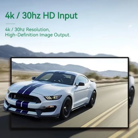 4K USB C 2.0 Type-C Video Capture Görüntü Yakalama Adaptörü Usb 4K 30Hz Akış Öğretim Video Konferans veya Canlı Yayın için Oyun Yakalama Kartı (HDMI aktarma için Kullanılmaz)