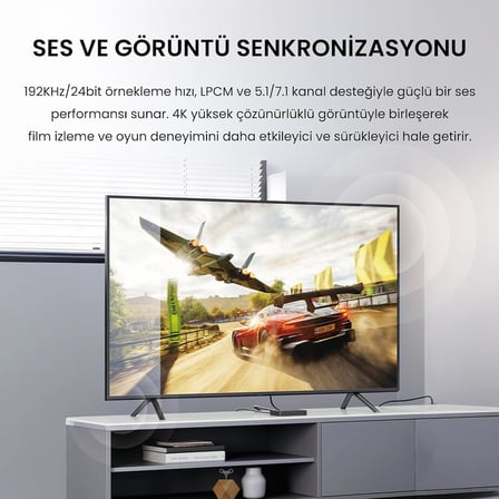 4K 30Hz DisplayPort (DP) to HDMI Çevirici Dönüştürücü