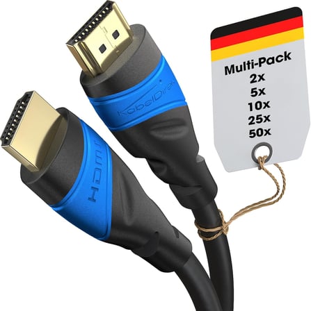 HDMI Kablosu 8K & 4K – 2x 2m – Alman Flexcore teknolojisi