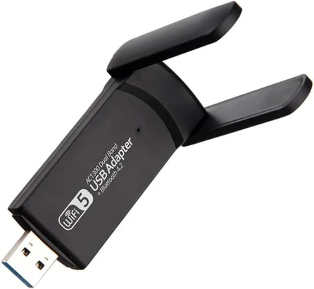 Wireless Adaptör Wifi Ağ Kartı Masaüstü Bilgisayar Pc ile Uyumlu 2,4G 5G Destekler 1300Mbps Usb 3.0 Dual Band Usb Adapter 2,4Ghz-5,82Ghz AC1300