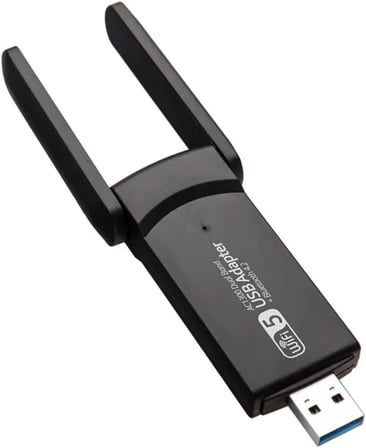Wireless Adaptör Wifi Ağ Kartı Masaüstü Bilgisayar Pc ile Uyumlu 2,4G 5G Destekler 1300Mbps Usb 3.0 Dual Band Usb Adapter 2,4Ghz-5,82Ghz AC1300
