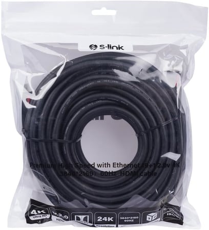 Sl-HDM4K15 19+1 HDMI to HDMI 15m v2.0 4K (3840 * 2160) 60Hz Kablo