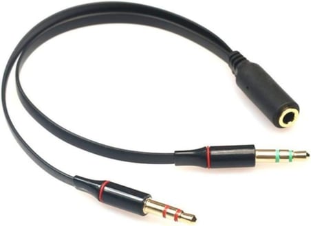 4457 Kulaklık Mikrofon Çevirici Ayırıcı Dönüştürücü Çoklayıcı Adaptör