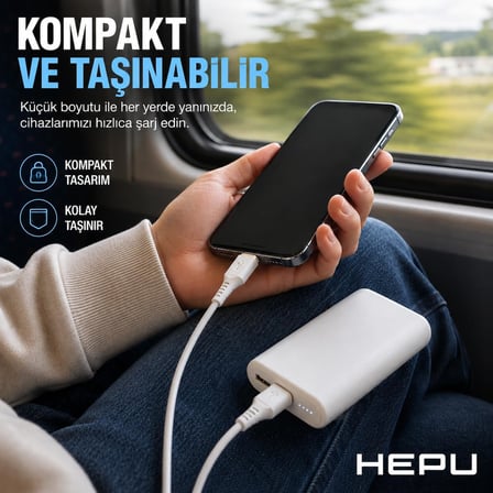 HP-NYK003 Nova Series USB-A to Micro USB 3.1A Hızlı Şarj ve Veri Transfer Kablosu (1 Metre) – Micro USB Destekli Android Cihazlar Powerbank ve Hoparlörler ile Uyumlu Beyaz
