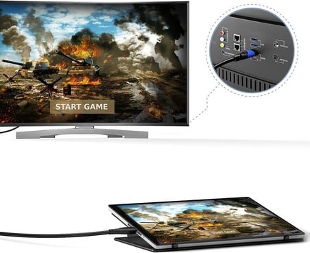 micro-HDMI kablosu – 2m – 4K@60Hz, çift yönlü