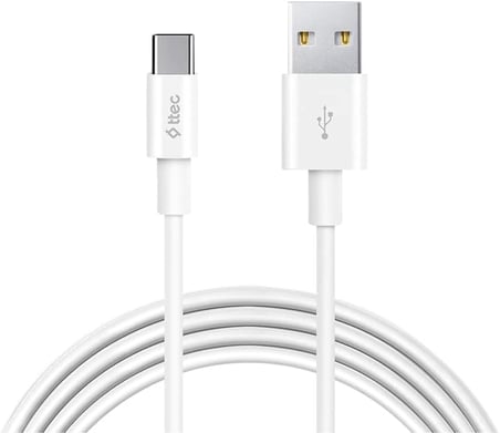 Type-C USB 2.0 5A Süper Hızlı 1m Şarj Kablosu, Beyaz