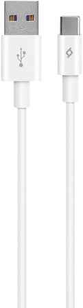 Type-C USB 2.0 5A Süper Hızlı 1m Şarj Kablosu, Beyaz