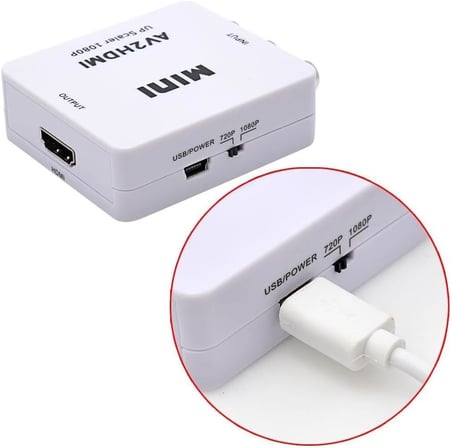 5345 Rca Av To Hdmı Çevirici Dönüştürücü Adaptör Rca Ve Scart Portlu Cihazları Artık Rahatlıkla Hdmı Portu Olan Cihazlara Bağlayabilirsiniz.