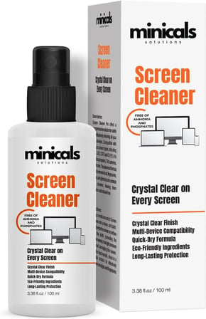 Telefon, Tablet ve Bilgisayar için Ekran Temizleyici Sprey & Mikrofiber Bez (100ml)