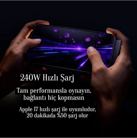 240W Ultra Hızlı Type-C Şarj Kablosu – 1.5M Örgülü, Katlanabilir Standlı Ergonomik Tasarım, PD Hızlı Şarj ve Data Aktarım Kablosu