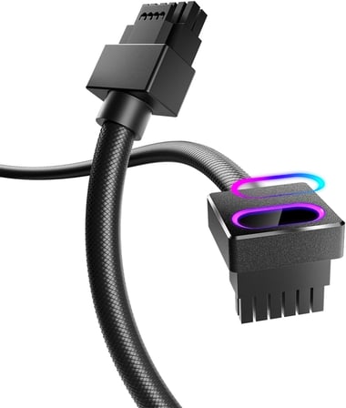 Hydrus 16 Pin GPU ARGB Uzatma Kablosu B Tipi Siyah EKRAN KARTI İÇİN 50CM
