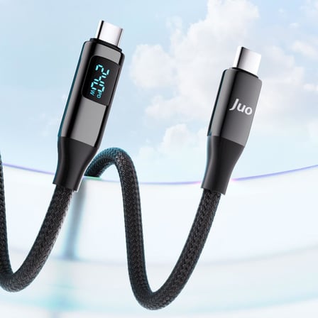 240W USB 3.1 Gen2 10Gbps E-Mark Çipli Led Display 4K 60Hz Görüntü ve Type-C Hızlı Şarj Kablosu 2 Metre