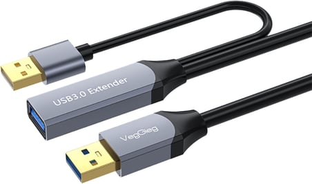 USB 3.0 Uzatma Kablosu Sinyal Güçlendirici Extender Destekli USB-A Uzatıcı Kablo 5 Metre