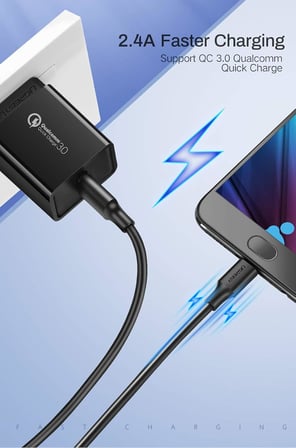 Micro USB Data ve Şarj Kablosu, Siyah, 1.5 Metre