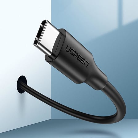 2.0 A USB-A & USB-C, Şarj ve Data Kablosu, 25 Santimetre, Siyah, 60114