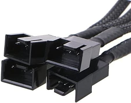 4987 4 Pin Fan Çoklayıcı Y PWM Çoklayıcı Splitter Kablosu 4 Port