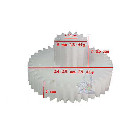 FAKİR MOTTO BLENDER  ÇIRPICI DİŞLİ KUTUSU ÇİFT DİŞLİ