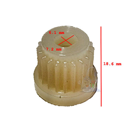 ARZUM COMPACT AR105 MUTFAK ROBOTU MOTOR DİŞLİSİ (KÜÇÜK KASNAK) Uyumlu