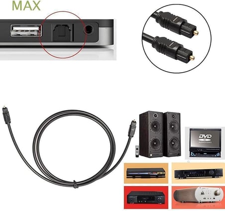 Al-4953 Fiber Optik Ses Toslink Sinema Sistemi Kablosu 3 Metre