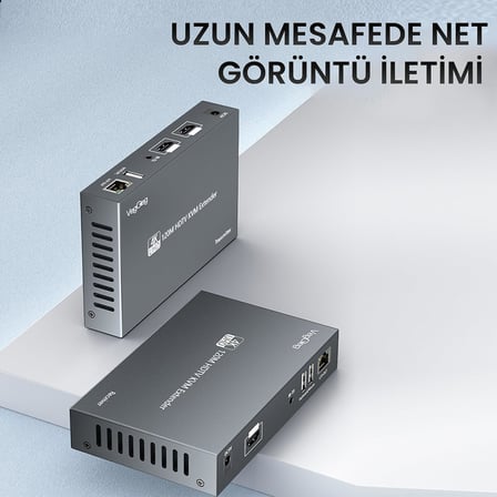4K 30Hz HDMI KVM Extender 120 Metre CAT5E/6 HDMI Menzil Genişletici Uzatıcı